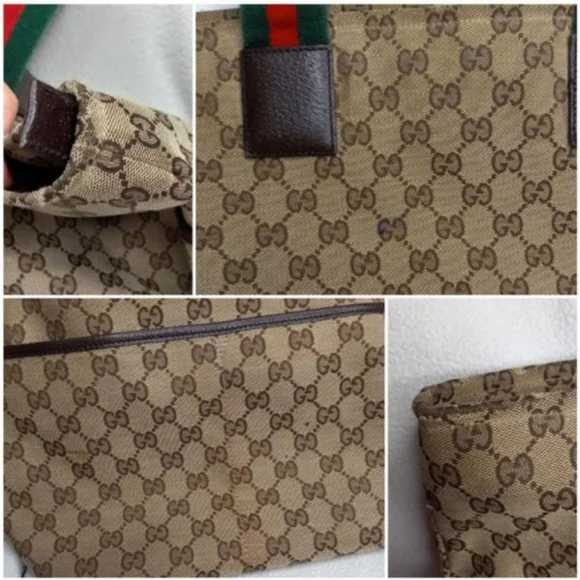 Authentic Gucci GG Monogram Supreme Sherry Web Diaper Tote Bag - Picture 11 of 11